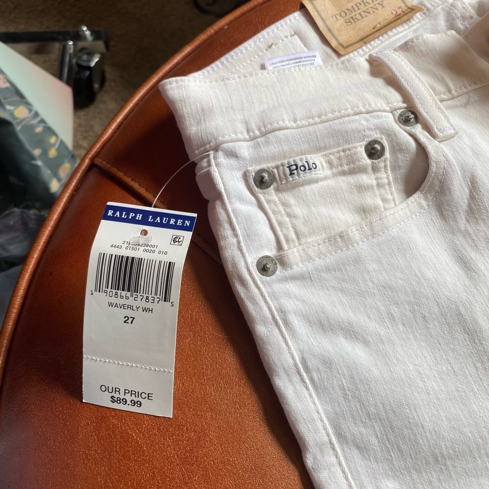 Polo Ralph Lauren Skinny Jeans white